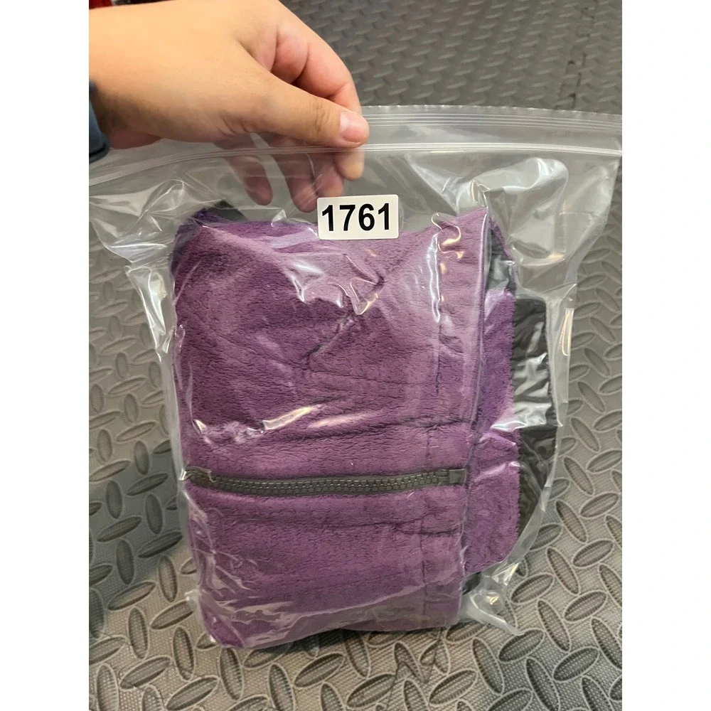 The North Face Denali Fleece Hoodie Girls M 10/12 Purple Full Zip Hooded Jacket